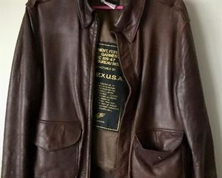 Leather AVIREX USA Jacket 
