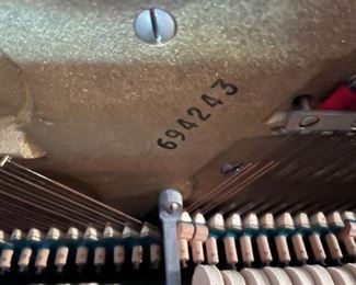 Piano serial number