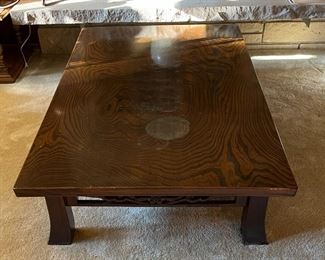 Japanese low tea table - note water ring on top
