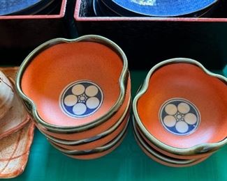 Pottery rice bowls - set of 5