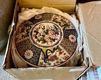 Porcelain stacking rice server; original box