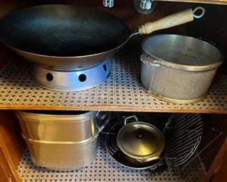 Misc items include 2 woks