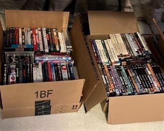 4 boxes of DVD movies