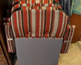 Vintage 1970s set of 4 Tatami folding chairs