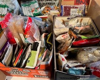 Lots of Japanese food items, some expired, but is dried, so may be okay