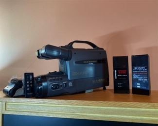 Vintage Sharp camcorder with remote