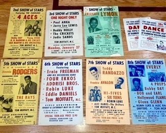 Vintage 1950’s-60’s Show of Stars concert posters