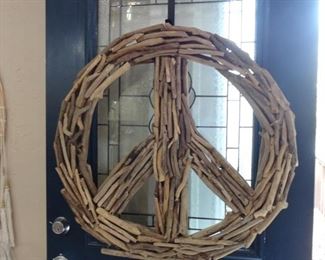Driftwood Peace Sign