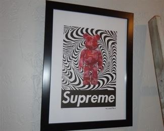 Supreme Fairchild Paris Bear Zebra Camo Reprint