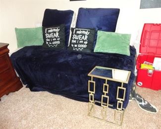 This mattress and box spring has a bed frame from the same company to match