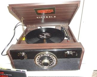 Victrola Wood Bluetooth Mid Century Record Player