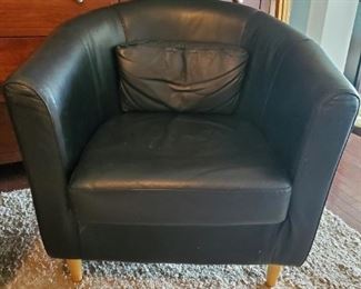 Black Half-Round Chair $25