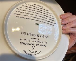 Limoges Collector Plates 'The Legend of Lao Tse' 