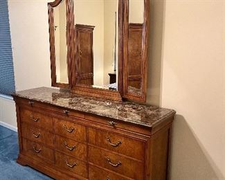 Thomasville Marble Top Dresser