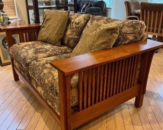 Bassett Mission Style Love Seat