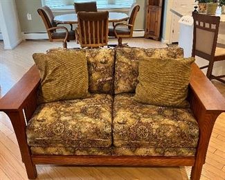 Bassett Mission Style Love Seat