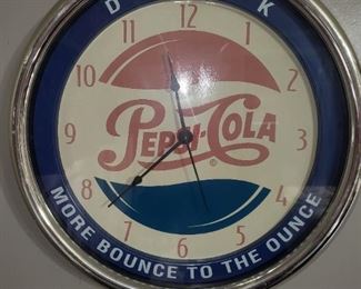Vintage Pepsi clock
