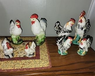 Antique roosters