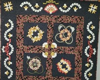 Beautiful embroidery blanket