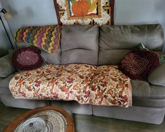 Couch with recliners