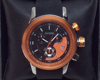 PALMERO BOLTMASTER CHRONOGRAPH WATCH, JAPANESE, NEW IN BOX