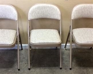 3 MECA FOLDING EVENT CHAIRS