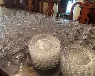 Huge Collection of Fostoria Glassware 