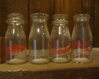 Half pint cream bottles