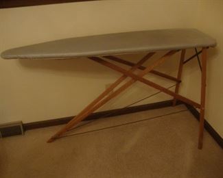 Wooden ironing board