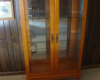 China cabinet with glass shelves