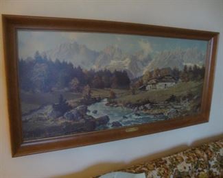 1960's print "Austrian Mountains"