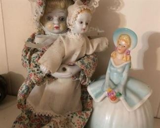 Mother and baby china doll