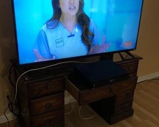 Large flat screen TV. 