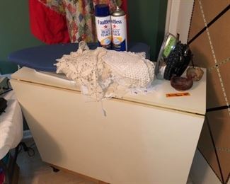 Large fold-down utility table