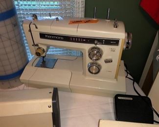 One of two sewing machines. This one is a Kenmore