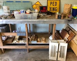 Another work table loaded with goodies