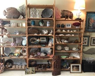 Wooden shelving 
