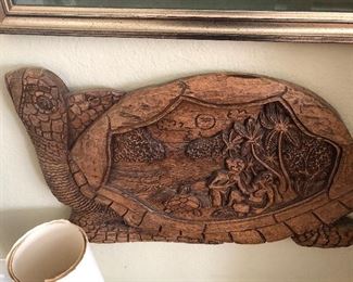 Carved wood art