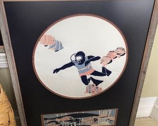 Pair of signed and numbered dive pictures