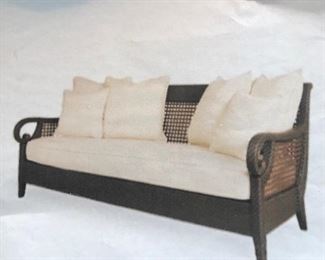 Picture of same bench upholstered