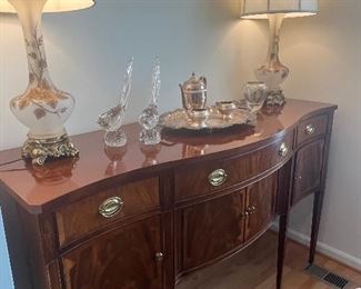 Hickory chair inlaid sideboard $2500 pristine condition