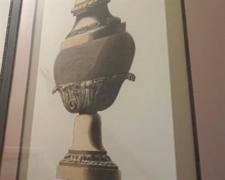 Two large Ethan Allen prints with different photos $500