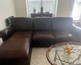 Bloomingdales leather sofa needs cleaning $200