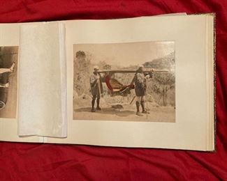 An album of hand tinted photos. Compiled in Japan in the late 1800's.