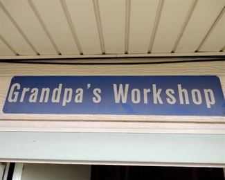 Grandpa's Workshop Sign