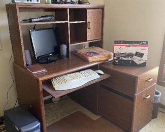Office desk, Dell computer