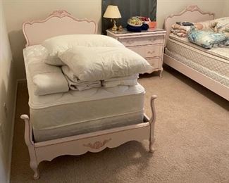 French Provencial Twin Beds
