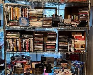 Books, DVD's, CD's, Books on Tape (DEEP DISCOUNTS)