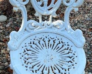 Vintage Cast Iron Chairs 