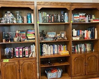 3 Bookcases and Lots of Media! 